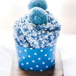 CUP CAKE SOCKS FUZZY COMFY NIP 2 PAIRS